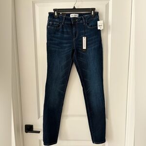 DL1961 Women's Skinny Jeans in Dark Wash Blue